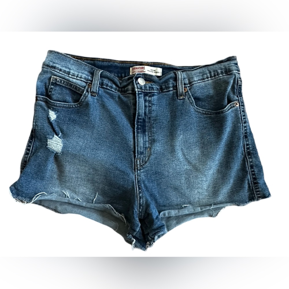 Levi’s Signature Heritage High Rise Jean Short Blue Women’s Size 8.